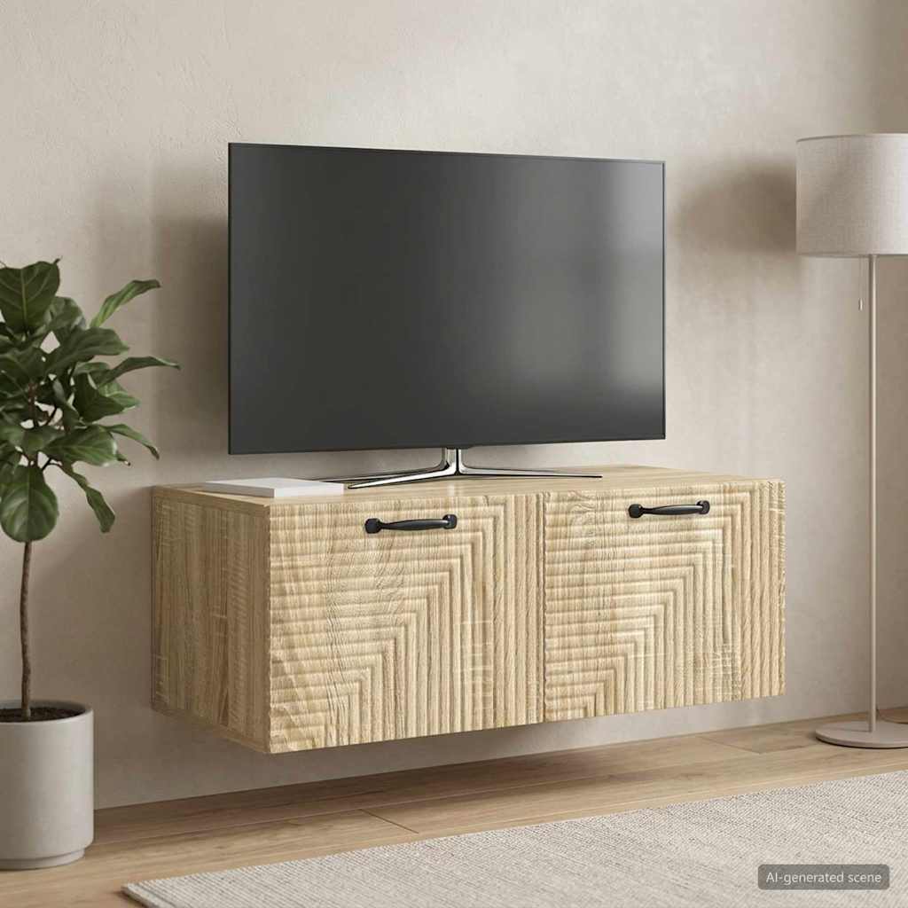 Sieninė TV spintelė Sonoma ąžuolas 78,5 x 41 x 30 cm