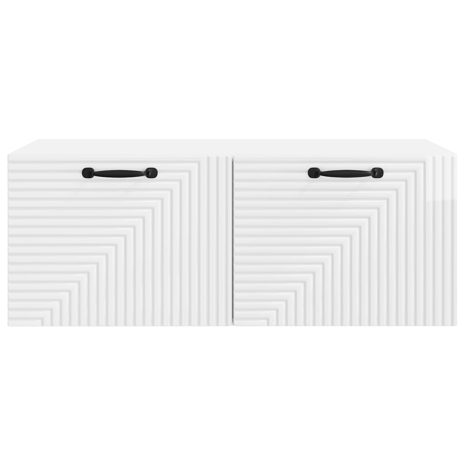 Sieninė TV spintelė Itin blizgi balta 78,5 x 41 x 30 cm