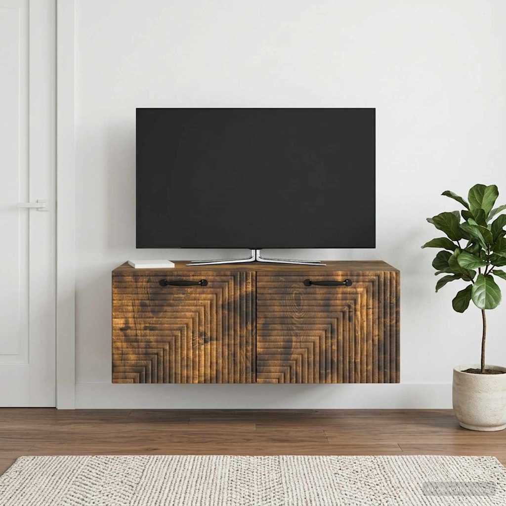 Sieninė TV spintelė Dūminio ąžuolo 78,5 x 41 x 30 cm