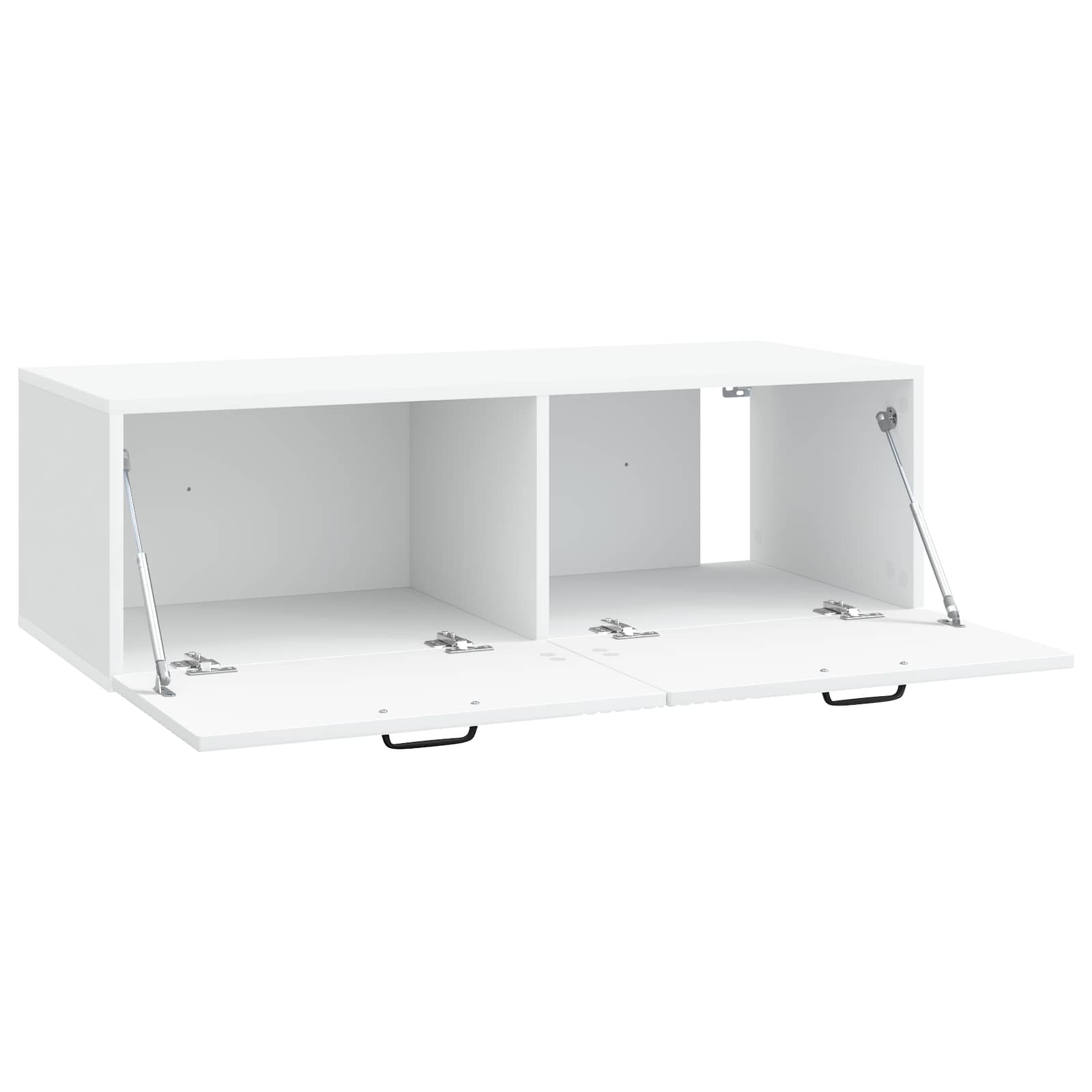 Sieninė TV spintelė Balta 98 x 41 x 30 cm Apdirbta mediena