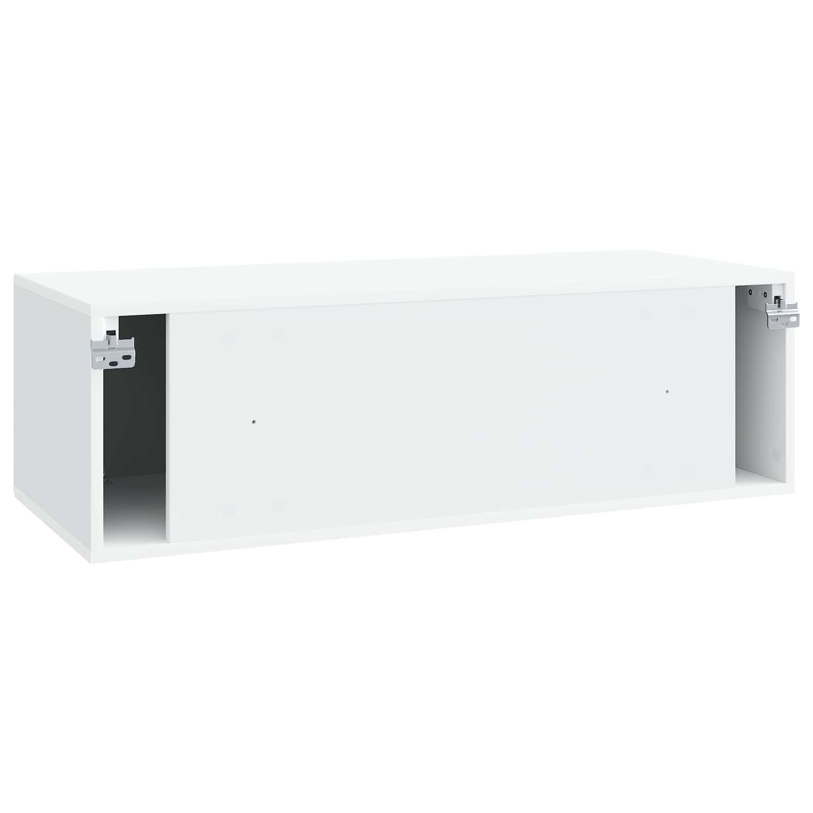 Sieninė TV spintelė Balta 98 x 41 x 30 cm Apdirbta mediena