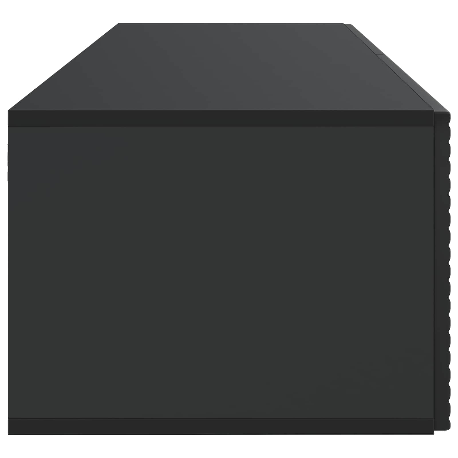 Sieninė TV spintelė Juoda 98 x 41 x 30 cm Apdirbta mediena