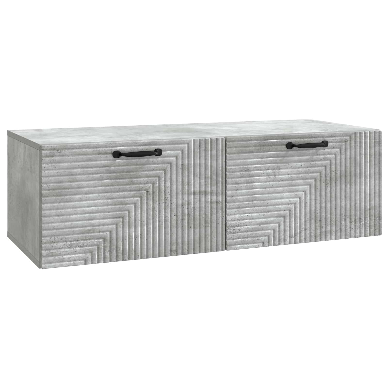 Sieninė TV spintelė Betono pilka 98 x 41 x 30 cm