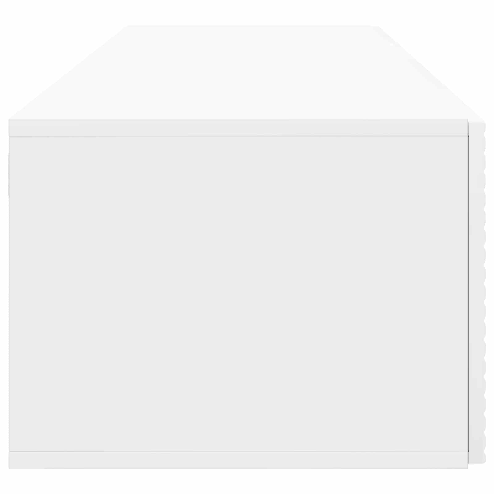 Sieninė TV spintelė Itin blizgi balta 98 x 41 x 30 cm