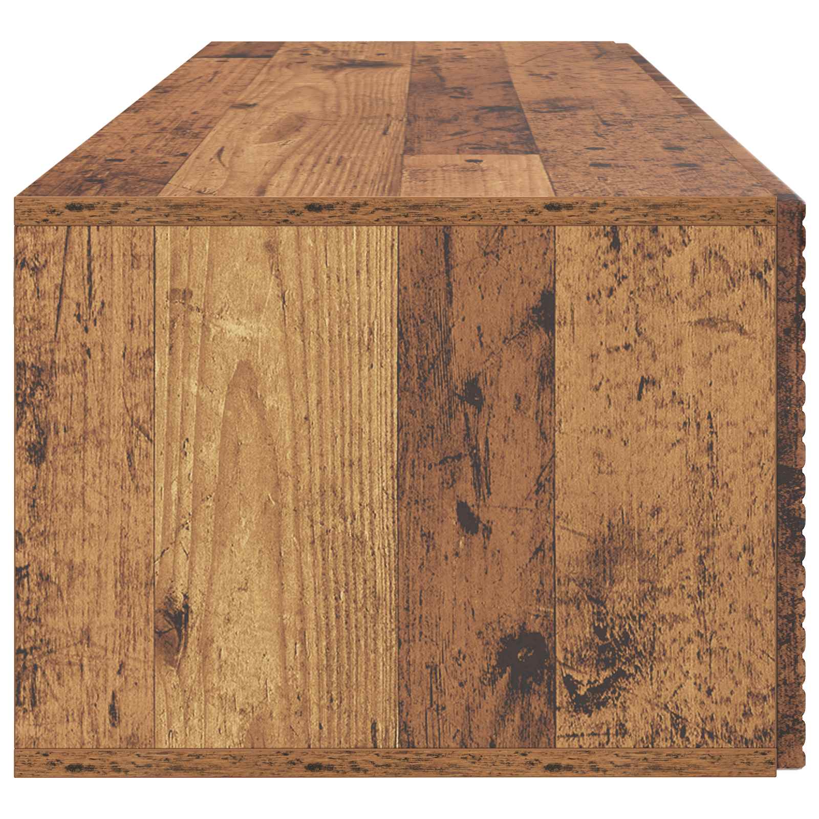 Pie sienas stiprināms televizora plaukts 98x41x30 cm, nolaists koks