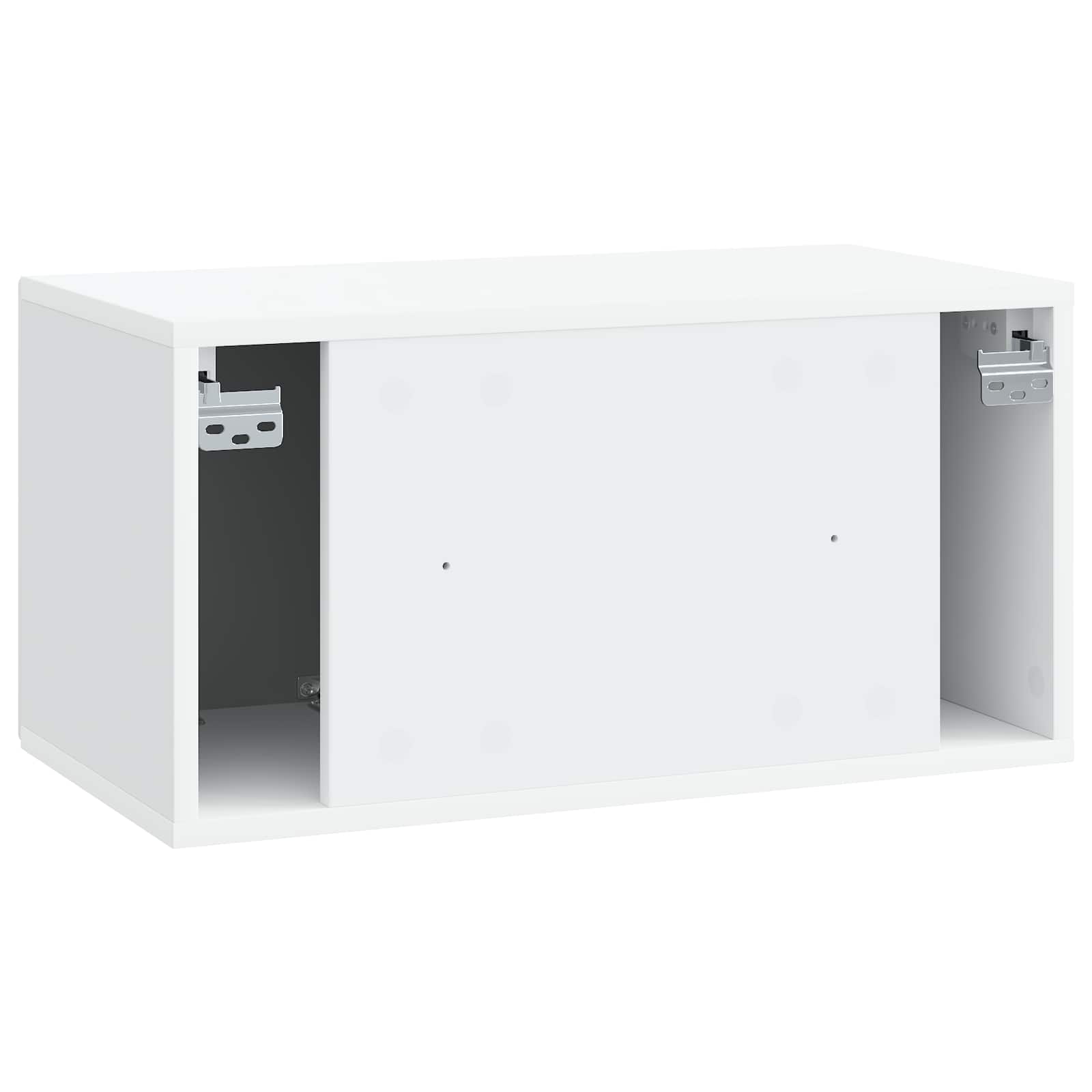 Sieninė TV spintelė Balta 59,5 x 31 x 30 cm Apdirbta mediena