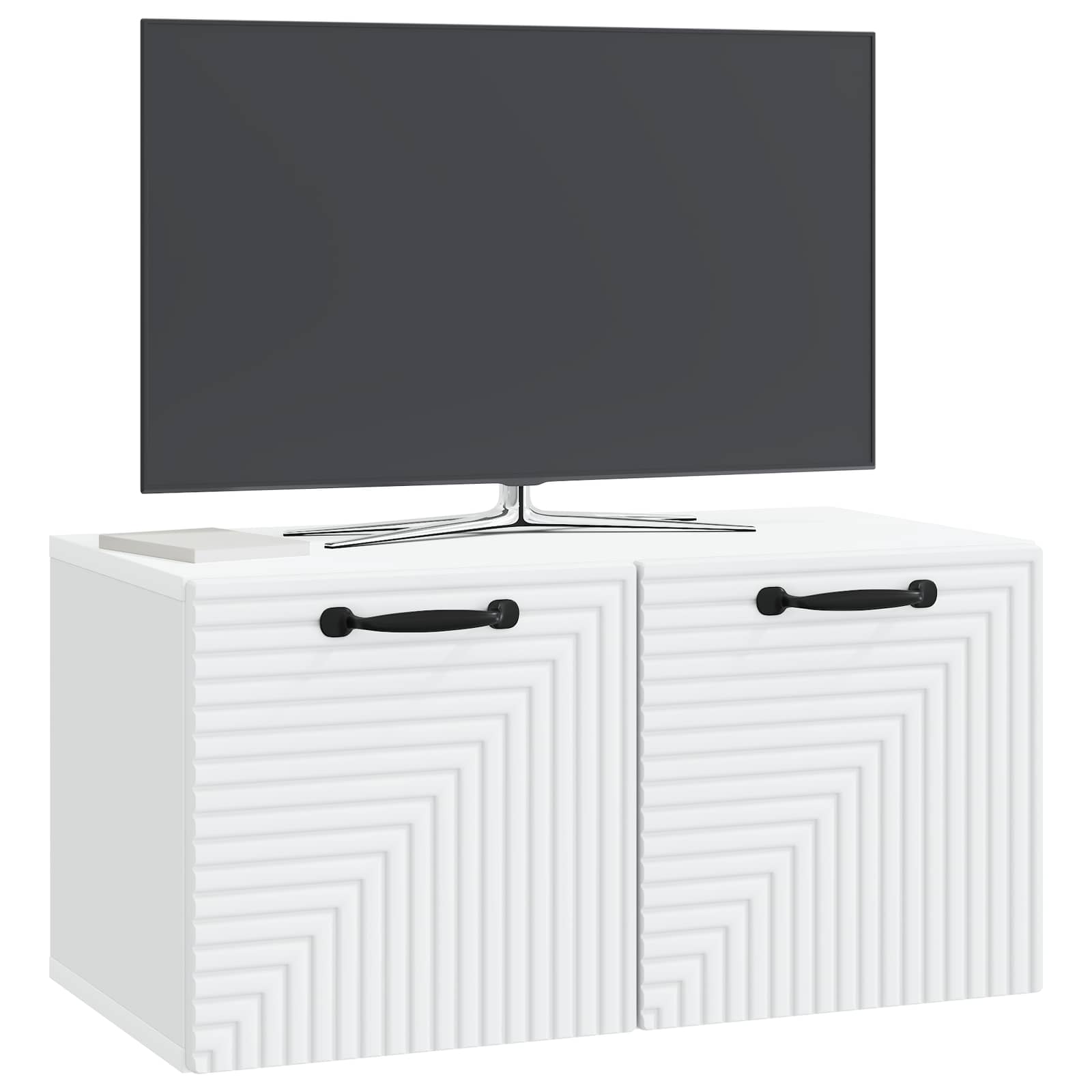 Sieninė TV spintelė Balta 59,5 x 31 x 30 cm Apdirbta mediena