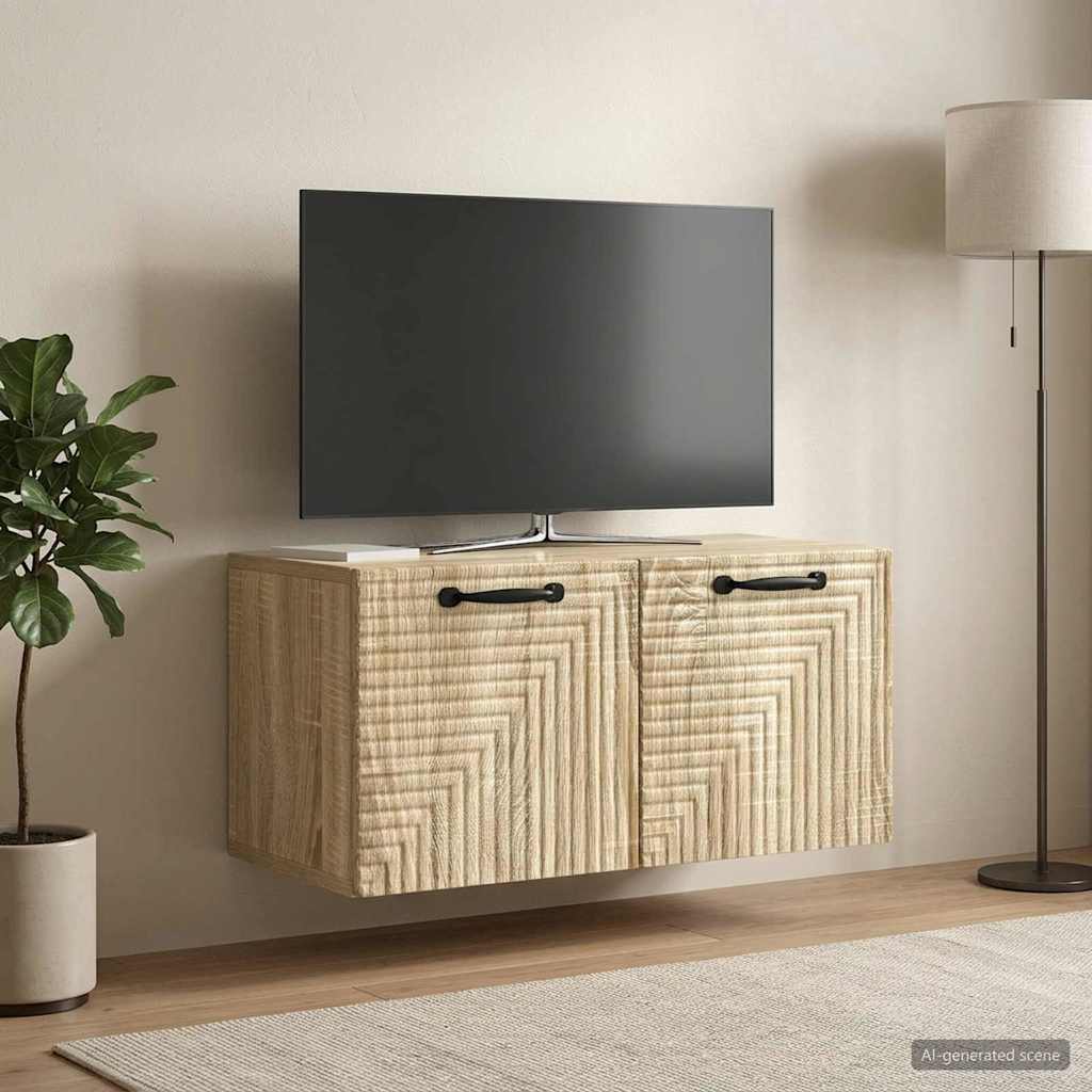 Sieninė TV spintelė Sonoma ąžuolas 59,5 x 31 x 30 cm