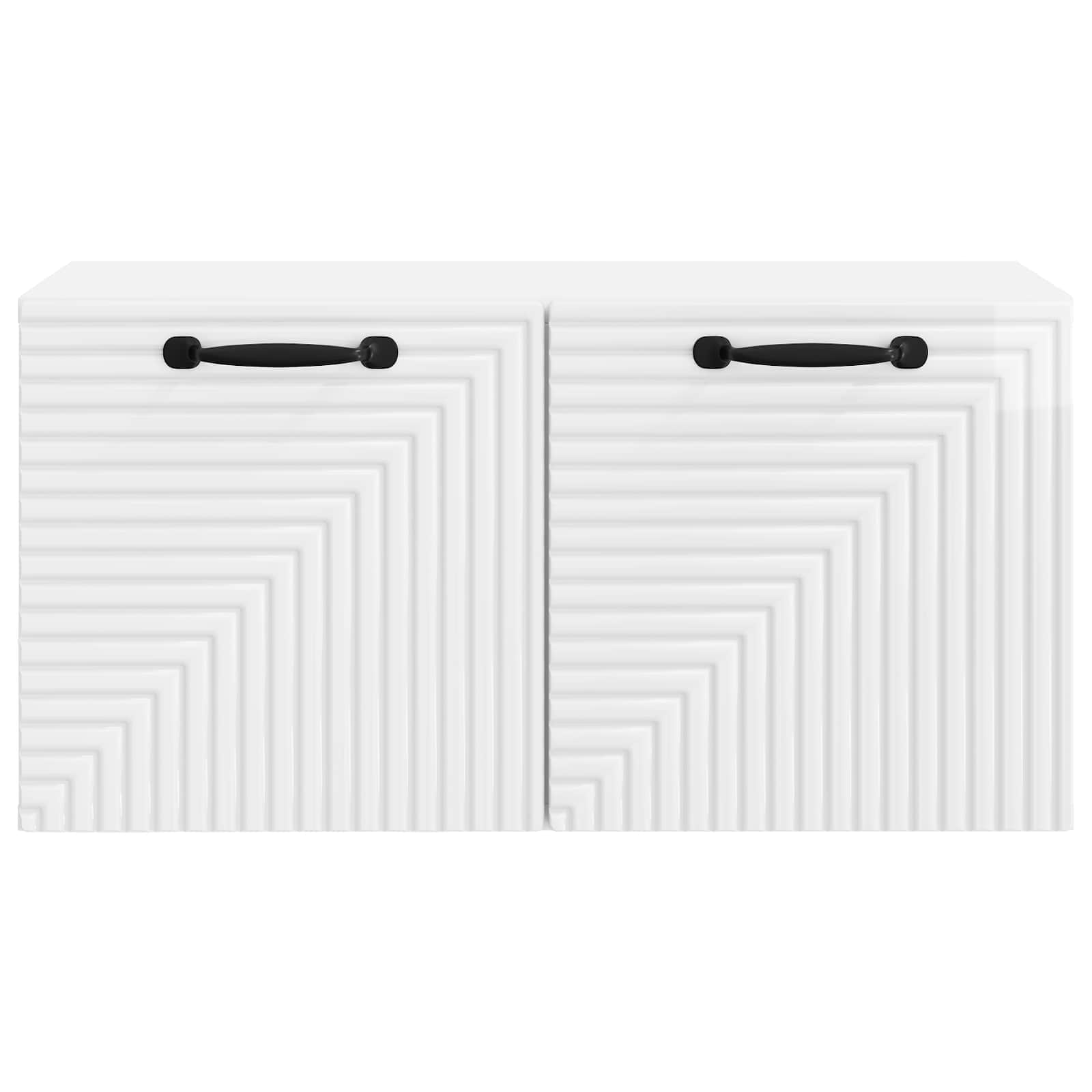 Sieninė TV spintelė Itin blizgi balta 59,5 x 31 x 30 cm