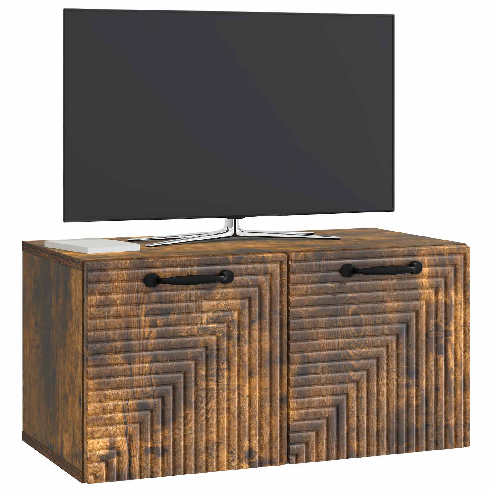 Sienas TV skapītis dūmu ozola krāsā, 59,5 x 31 x 30 cm
