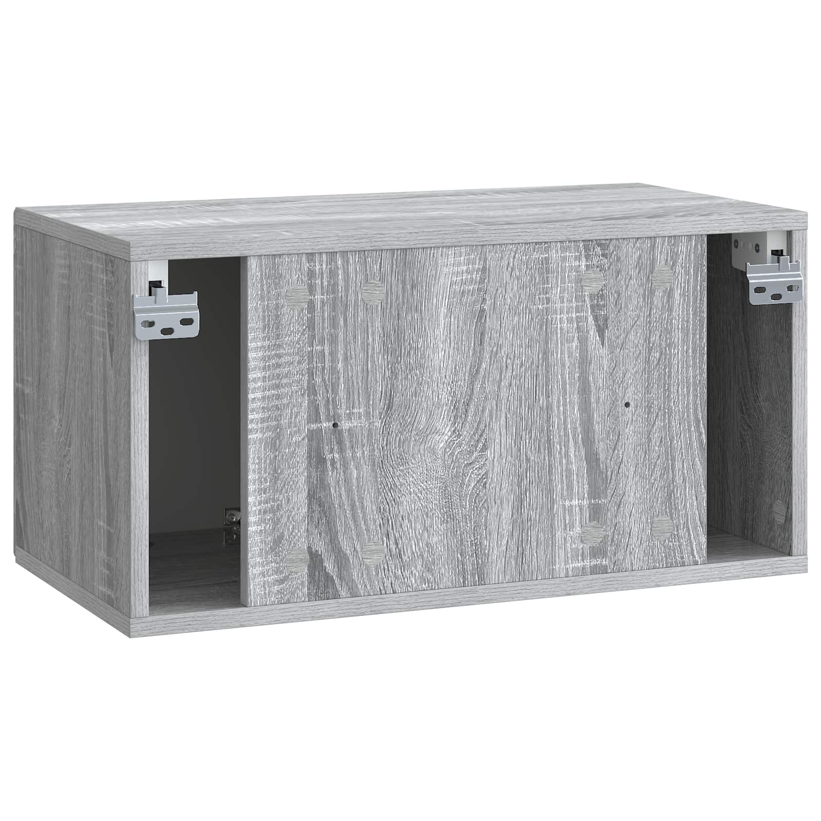 Sieninė TV spintelė Pilka sonoma ąžuolo 59,5 x 31 x 30 cm