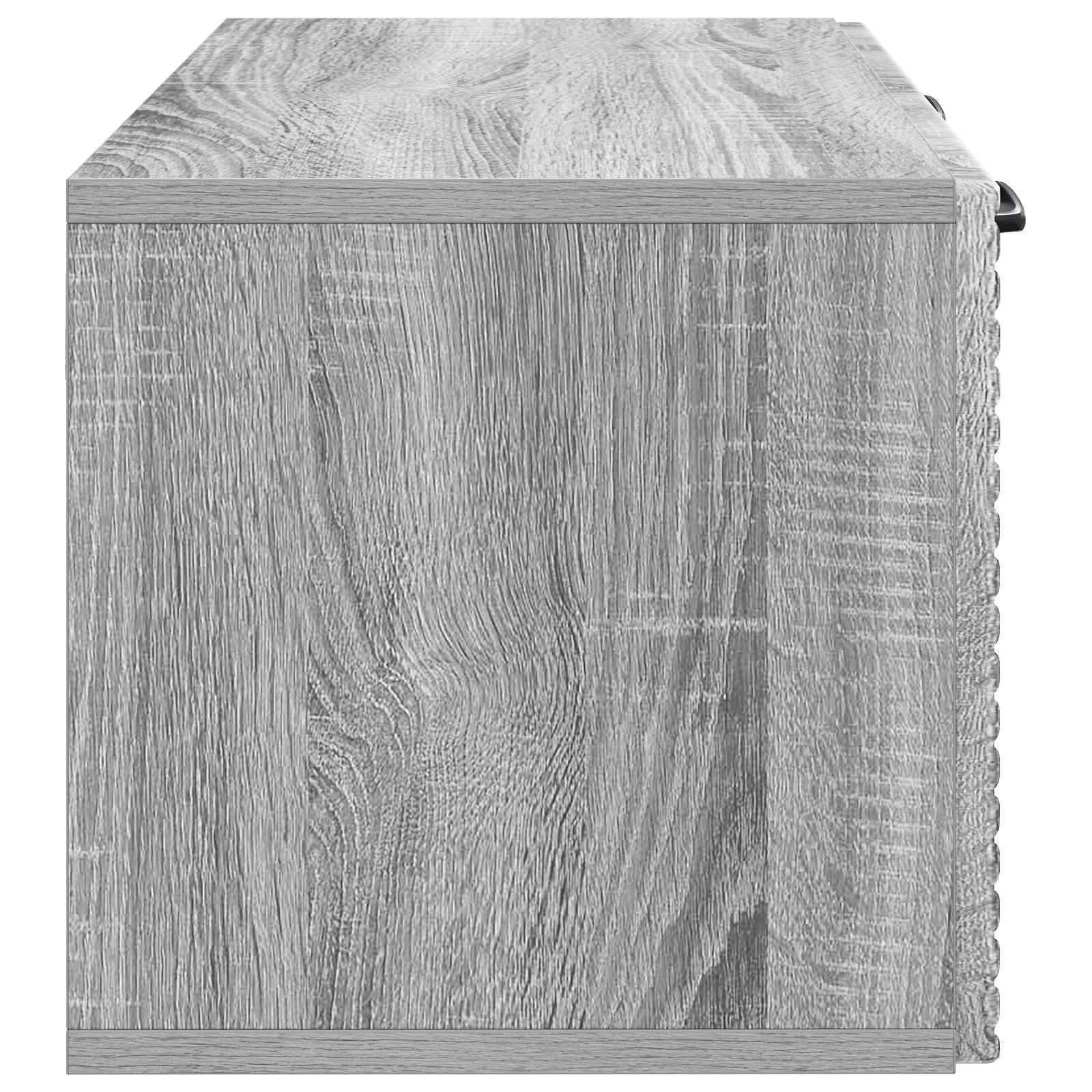 Sieninė TV spintelė Pilka sonoma ąžuolo 59,5 x 31 x 30 cm