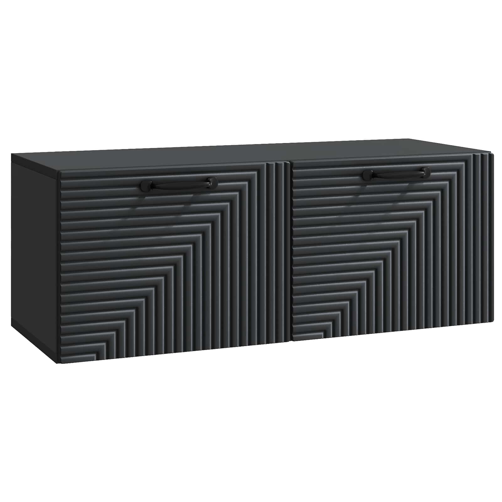 Sieninė TV spintelė Juoda 78,5 x 31 x 30 cm Apdirbta mediena