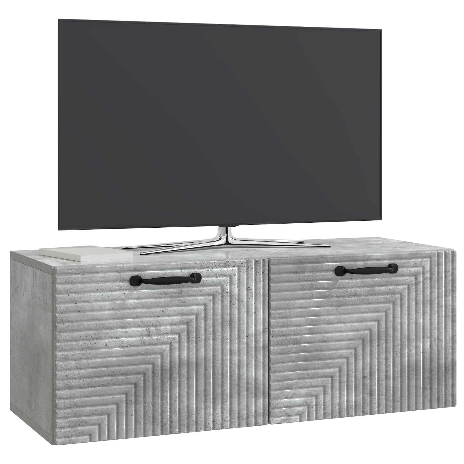 Sieninė TV spintelė Betono pilka 78,5 x 31 x 30 cm