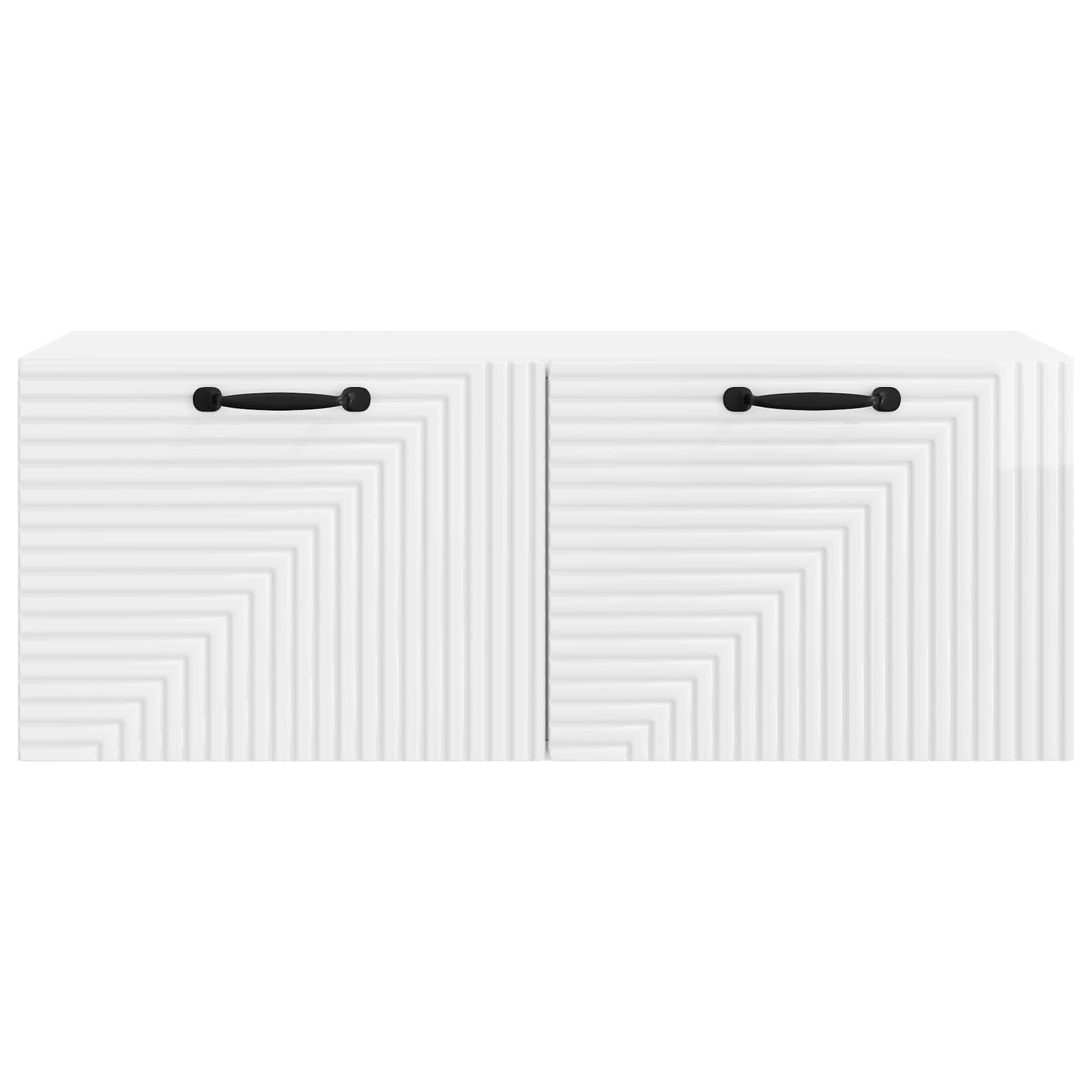 Sieninė TV spintelė Itin blizgi balta 78,5 x 31 x 30 cm