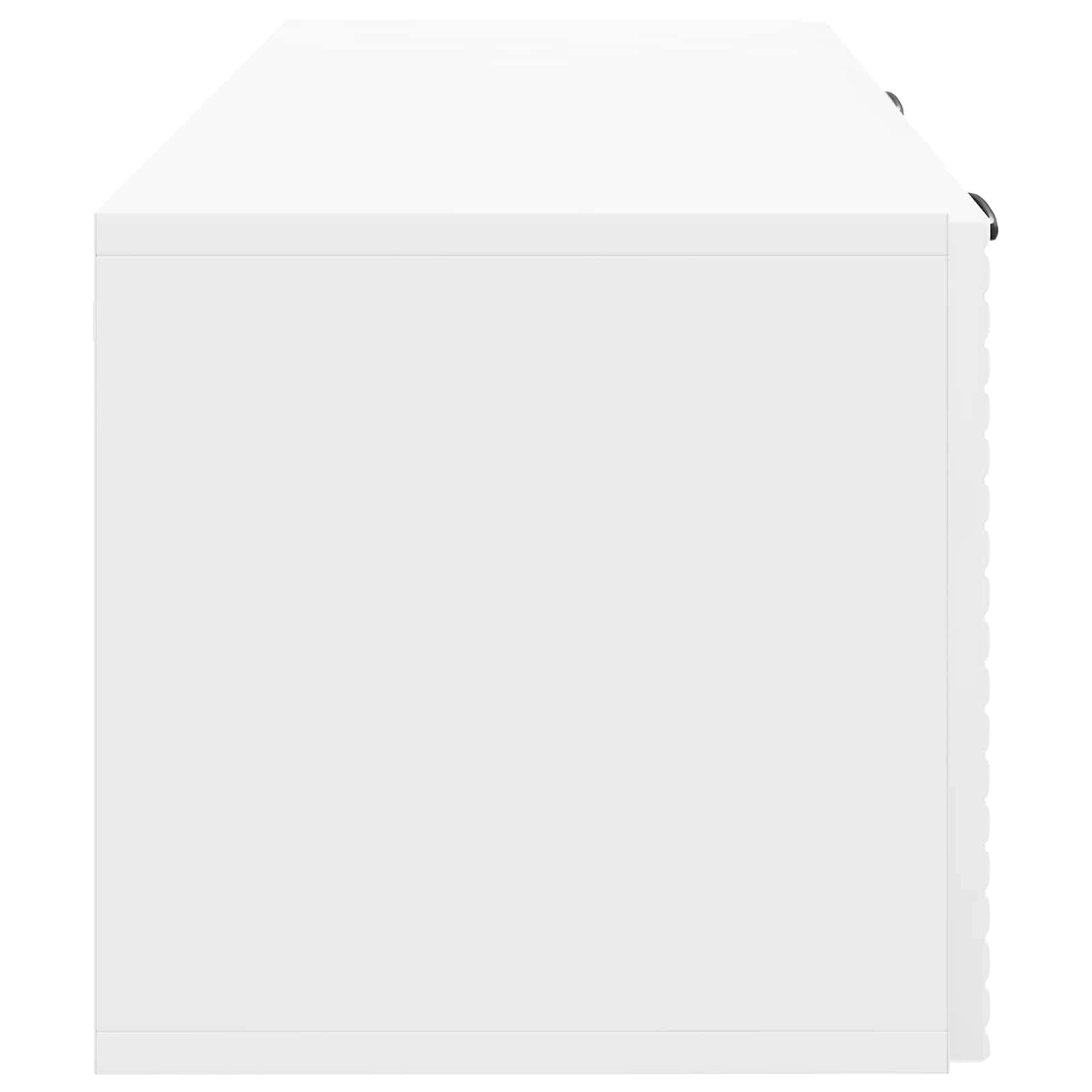 Sieninė TV spintelė Itin blizgi balta 78,5 x 31 x 30 cm