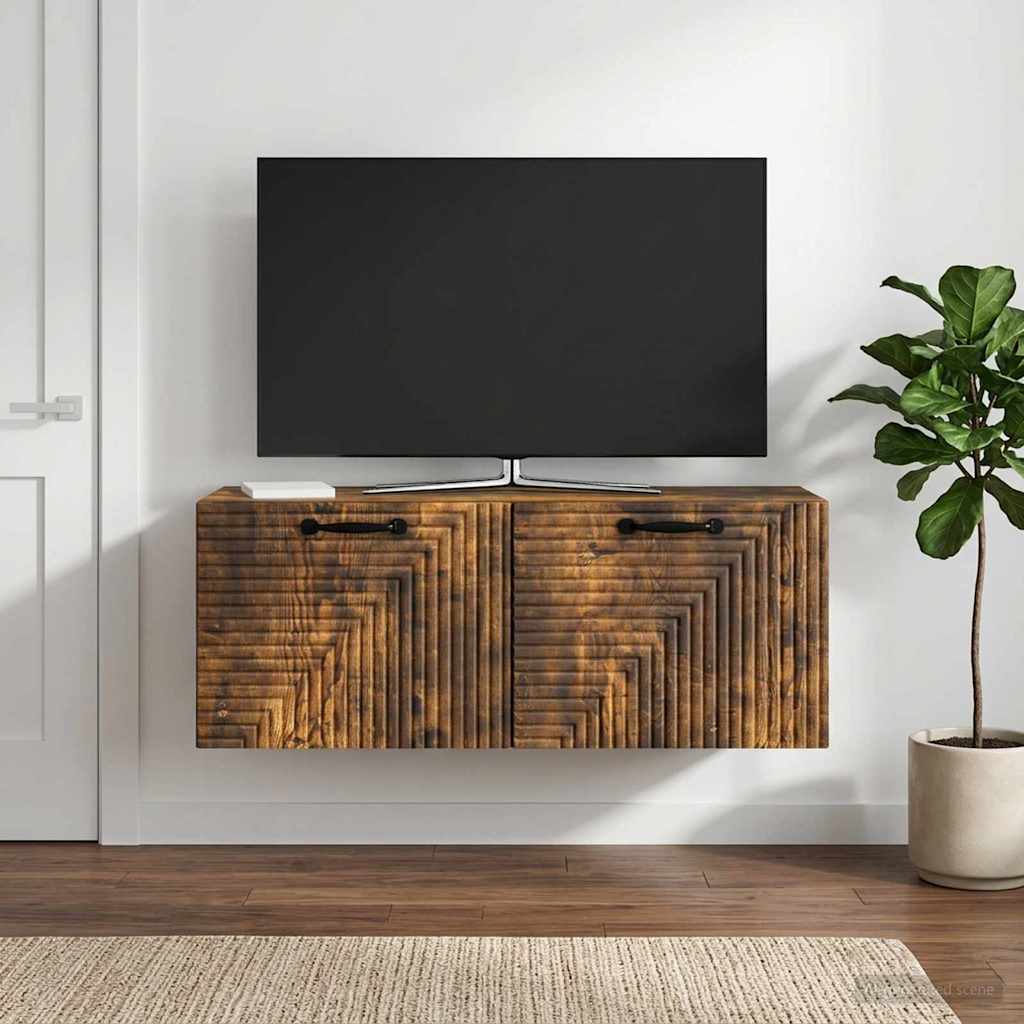 Sieninė TV spintelė Dūminio ąžuolo 78,5 x 31 x 30 cm