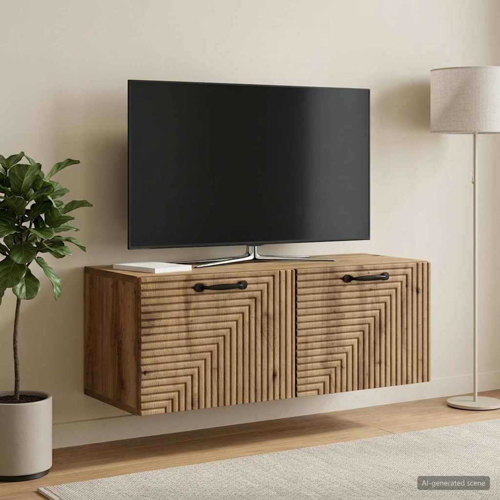 Sieninė TV spintelė Artisano ąžuolo 78,5 x 31 x 30 cm