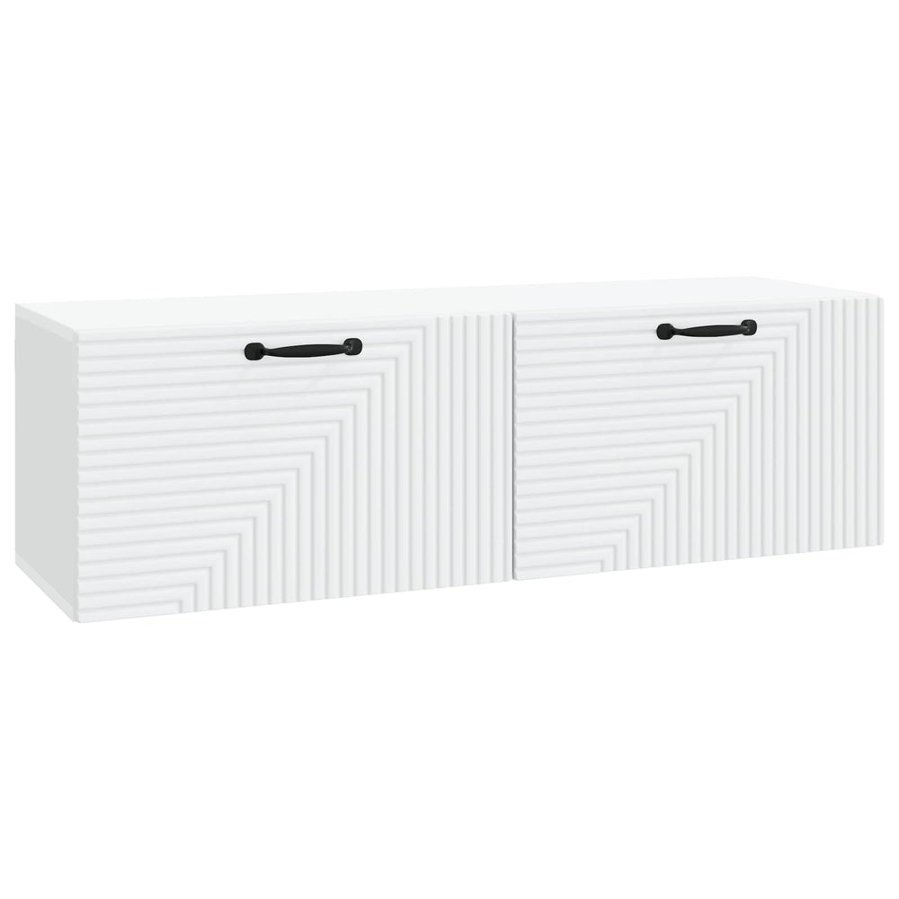 Sieninė TV spintelė Balta 98 x 31 x 30 cm Apdirbta mediena