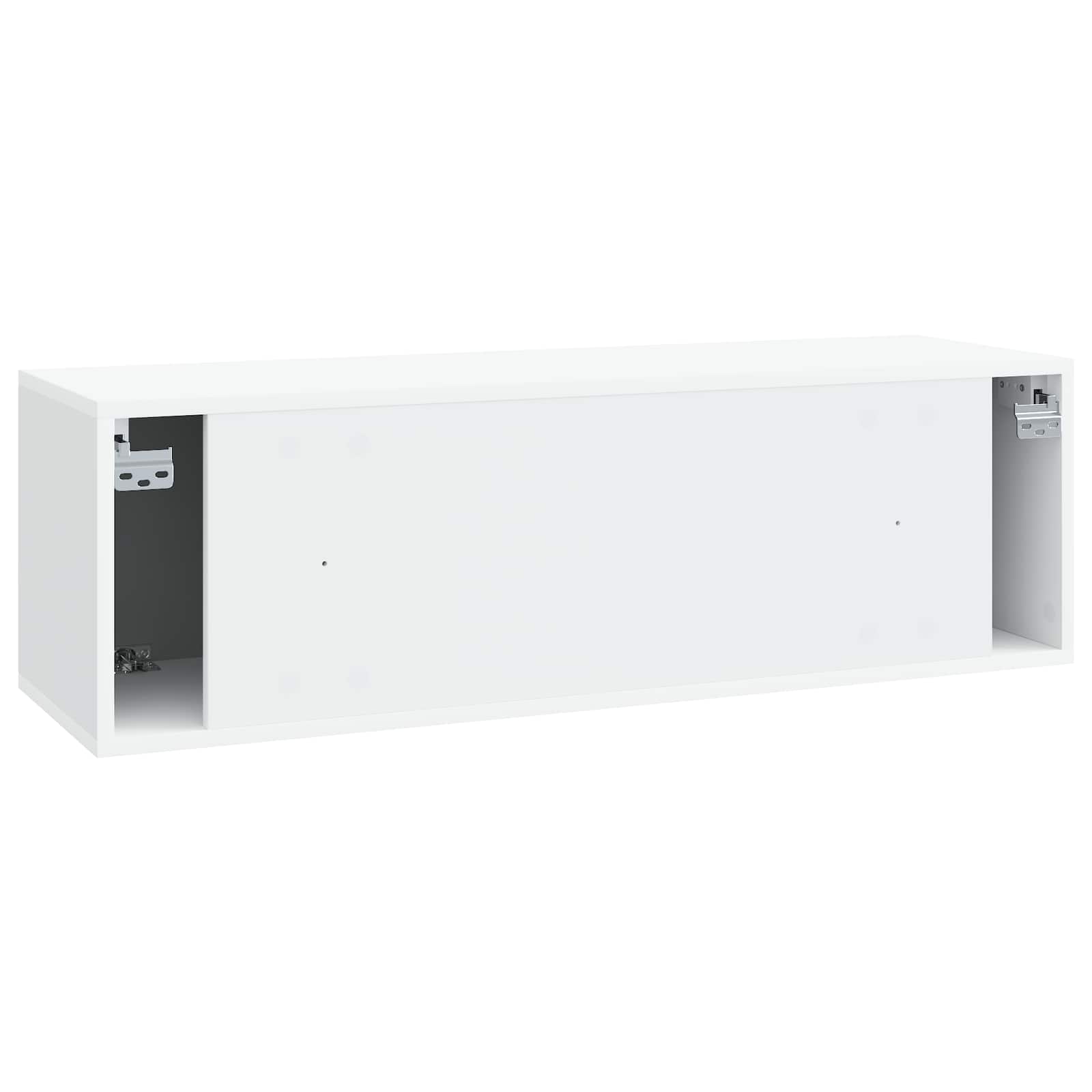 Sieninė TV spintelė Balta 98 x 31 x 30 cm Apdirbta mediena