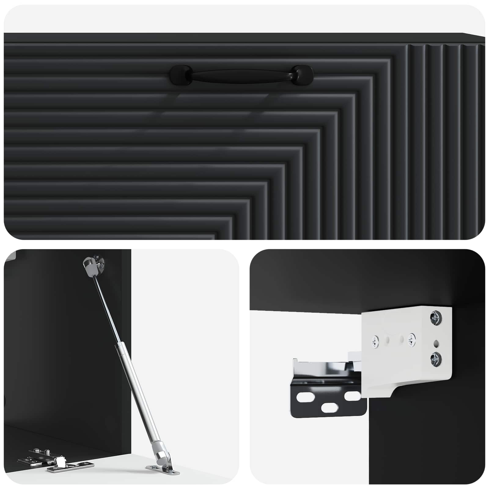 Sienas TV skapītis Melns 98 x 31 x 30 cm Konstruētā koksne