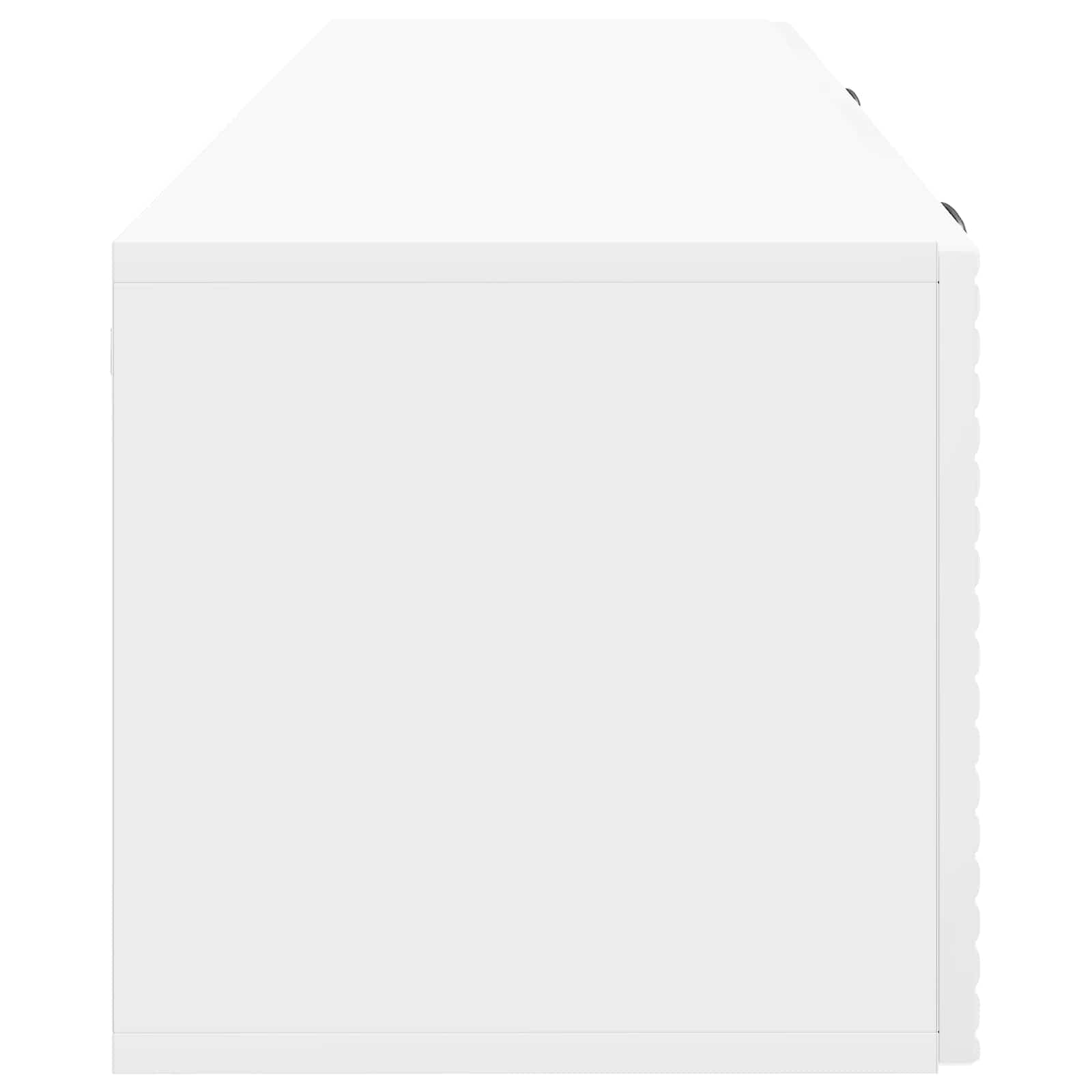 Sieninė TV spintelė Itin blizgi balta 98 x 31 x 30 cm