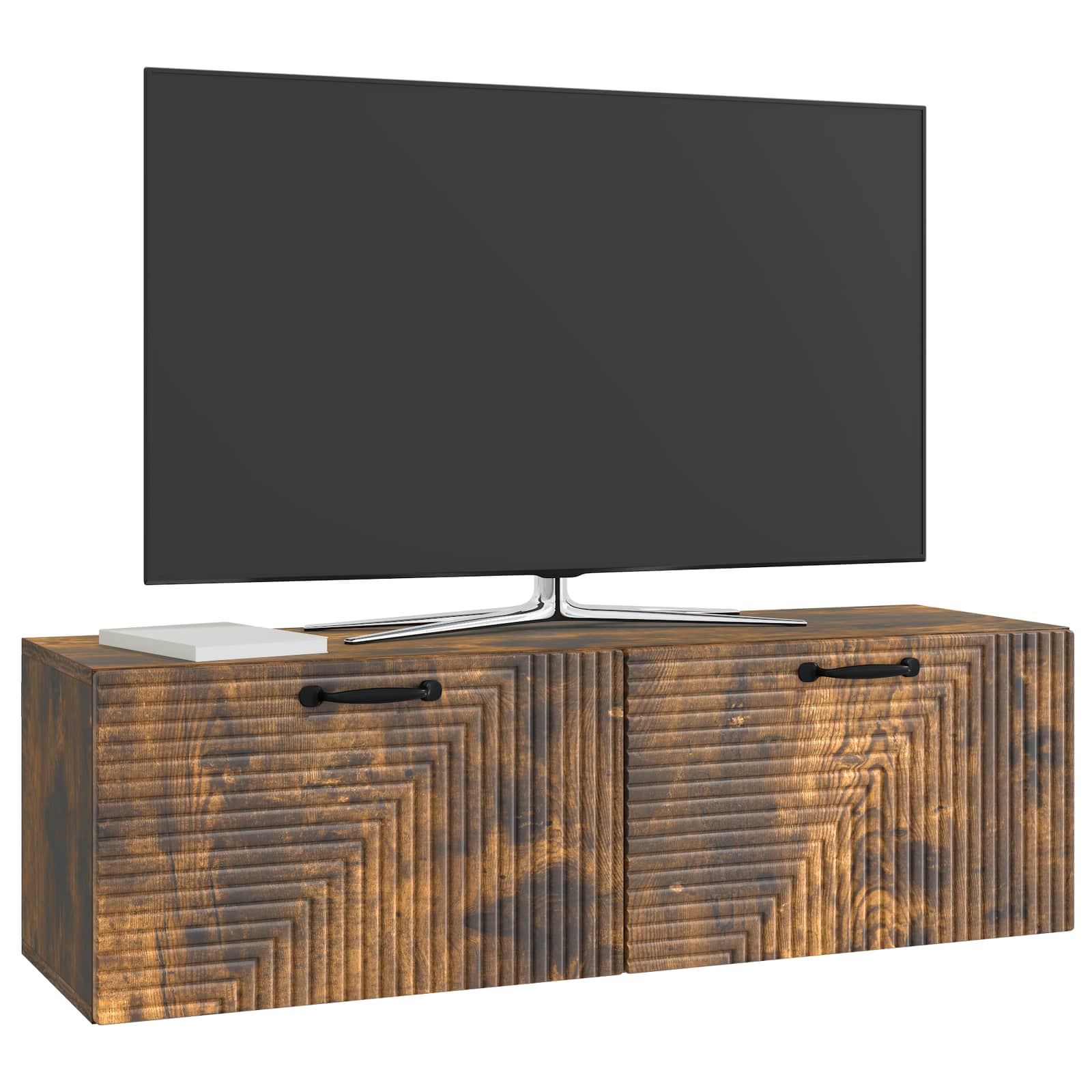 Sieninė TV spintelė Dūminio ąžuolo 98 x 31 x 30 cm