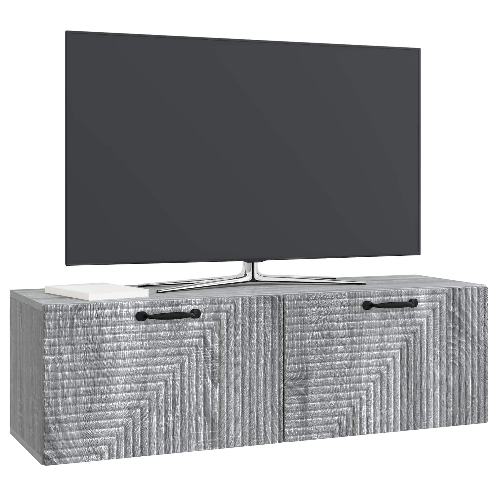 Sienas TV skapītis Pelēka Sonoma ozolkoka 98 x 31 x 30 cm