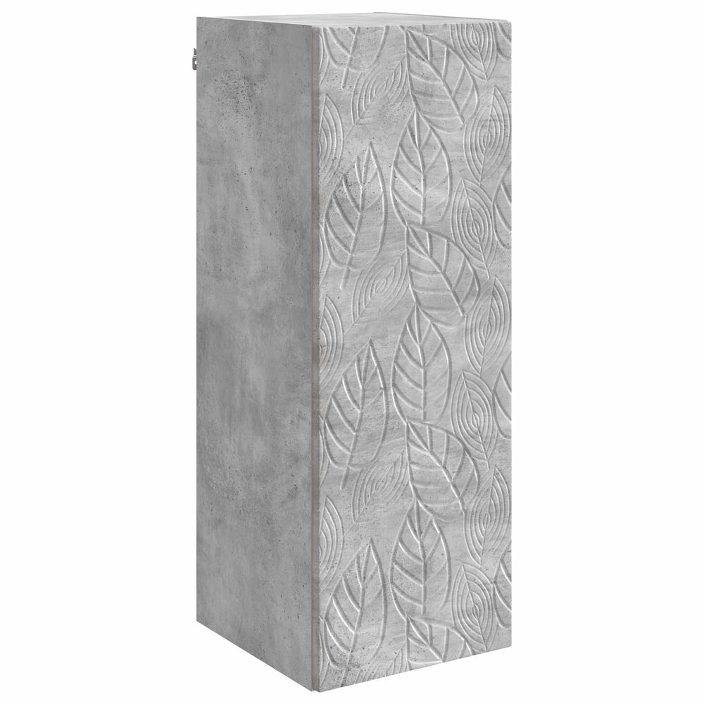 Prie sienos montuojama spinta Betono pilka 33 x 34,5 x 90 cm