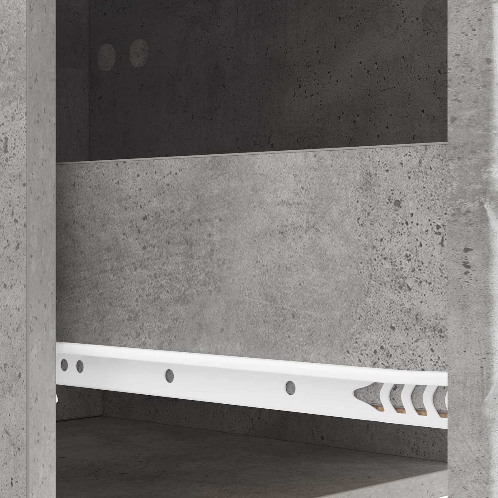 Sieninis šoninis staliukas 2 pcs Betono pilka 34,5 x 33 x 20 cm