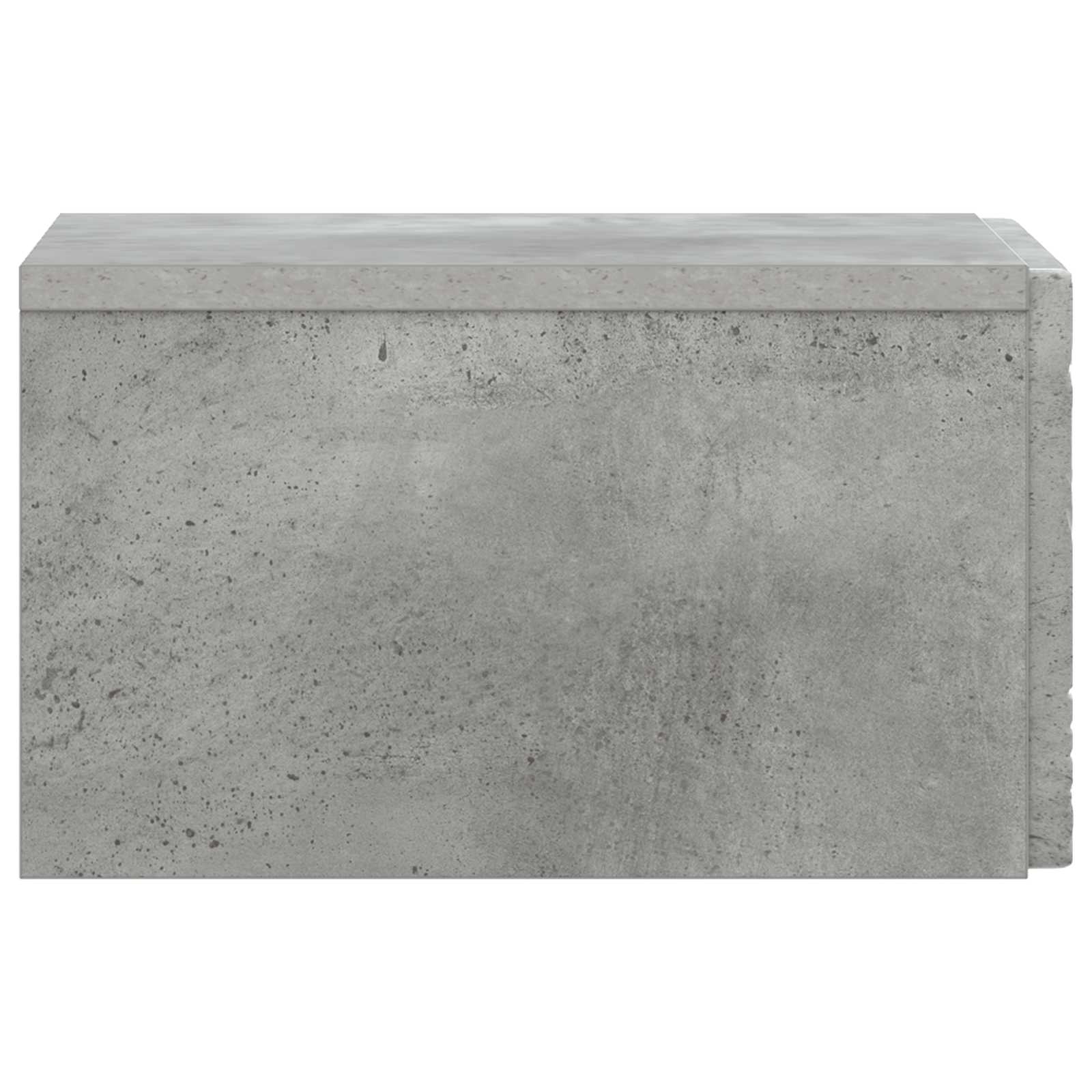 Sieninis naktinis staliukas Betono pilka 49 x 34,5 x 20 cm