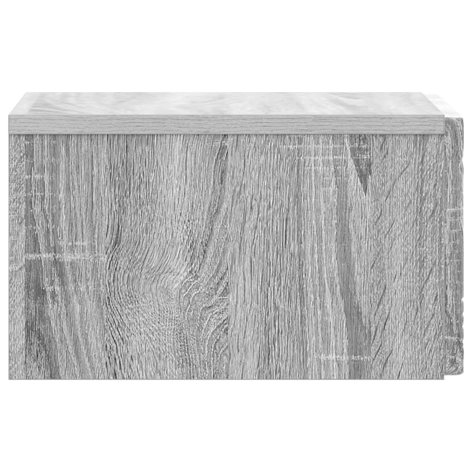 Sieninis naktinis staliukas Pilka Sonoma 49 x 34,5 x 20 cm