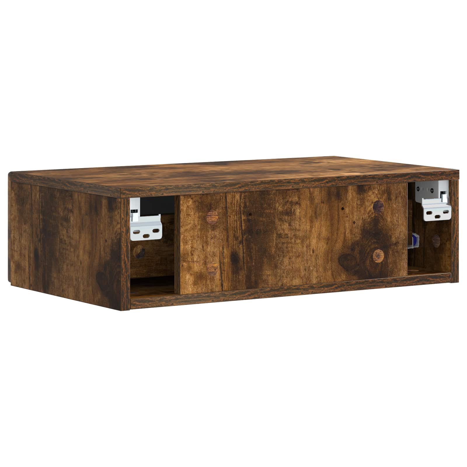 Sieninis šoninis staliukas Dūminio ąžuolo 59 x 34,5 x 17 cm