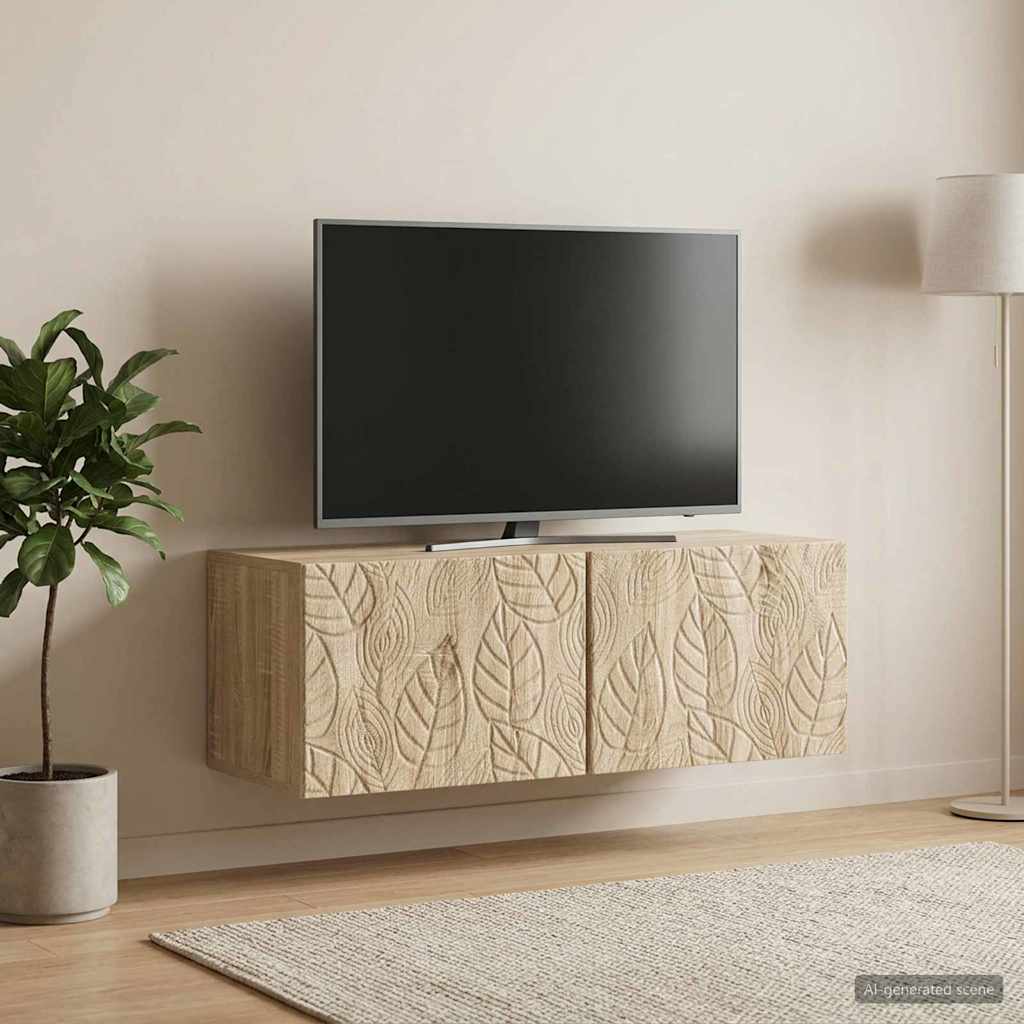 Sieninė TV spintelė 59,5 x 41 x 30 cm Sonoma ąžuolas