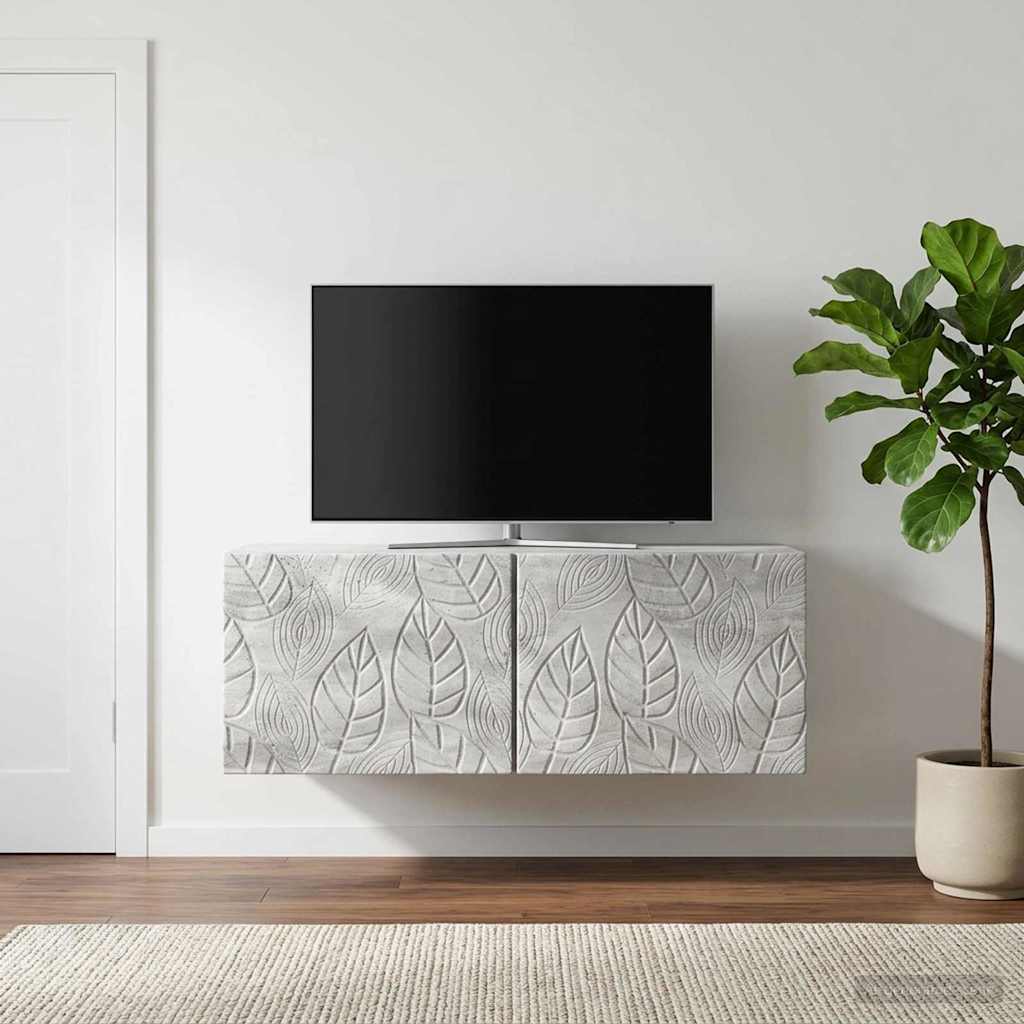 Sieninė TV spintelė 59,5 x 41 x 30 cm Betono pilka