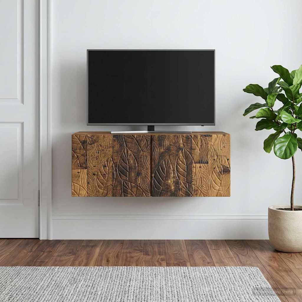 Sieninė TV spintelė 78,5 x 41 x 30 cm Sendintos medienos