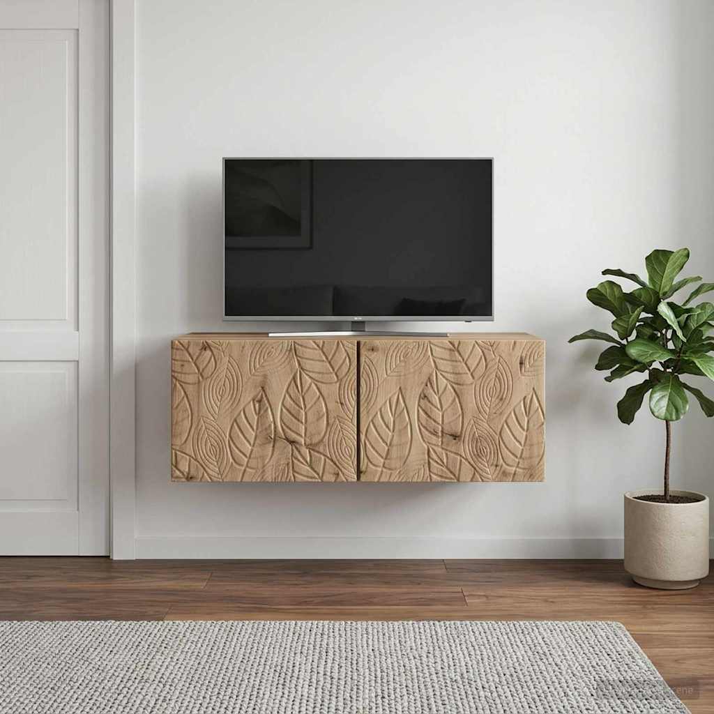 Sieninė TV spintelė 78,5 x 41 x 30 cm Artisano ąžuolo