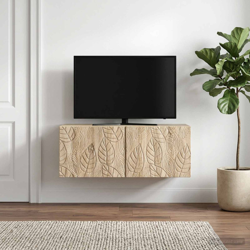 Sieninė TV spintelė 98 x 41 x 30 cm Sonoma ąžuolas