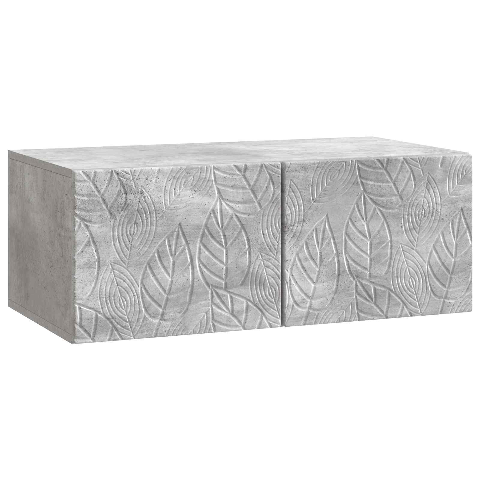 Sieninė TV spintelė 98 x 41 x 30 cm Betono pilka