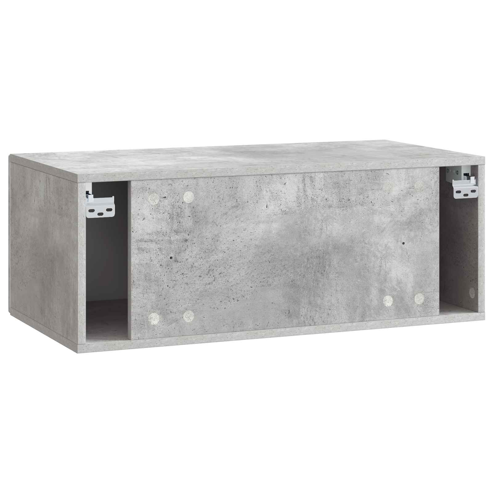 Sieninė TV spintelė 98 x 41 x 30 cm Betono pilka