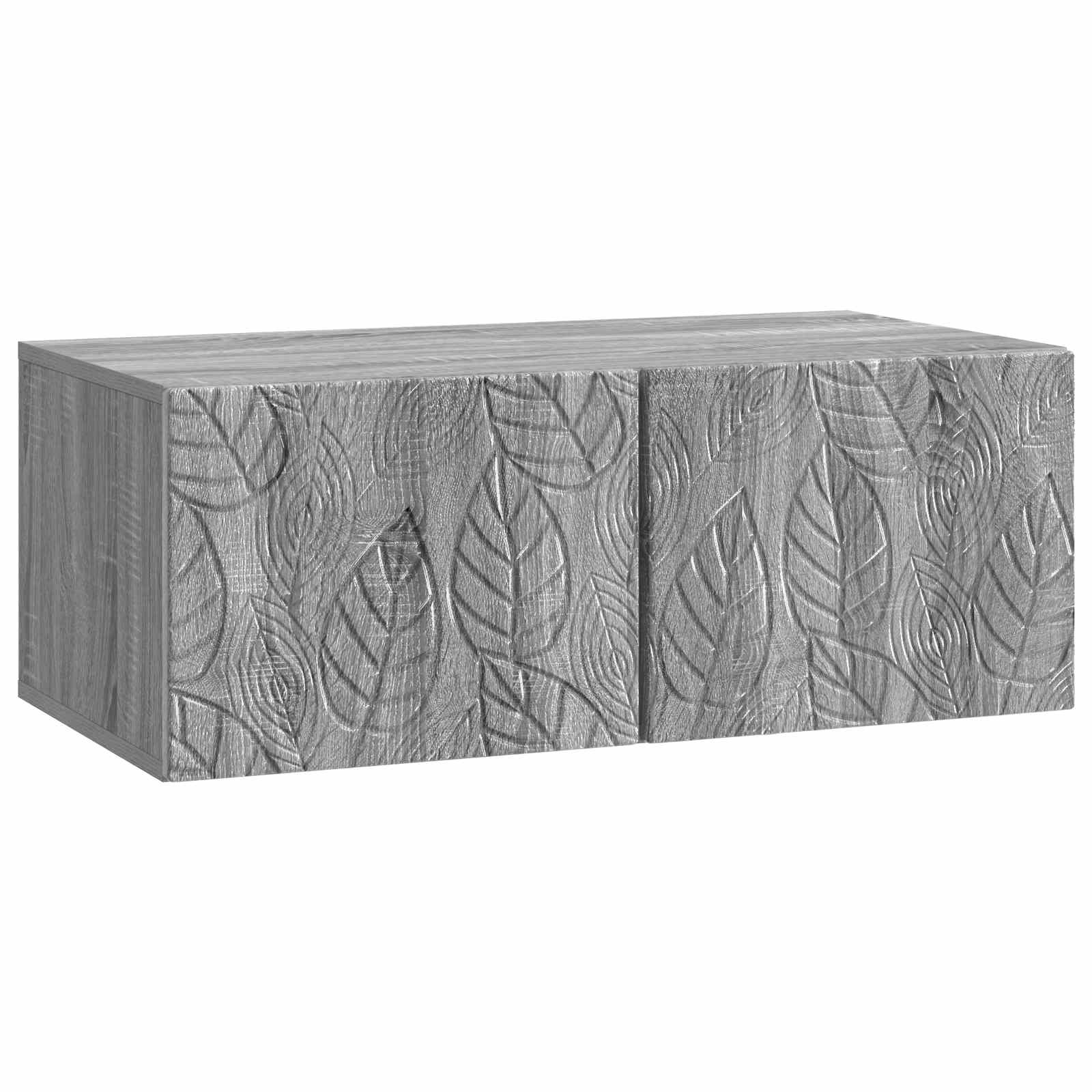 Sieninė TV spintelė 98 x 41 x 30 cm Pilka Sonoma