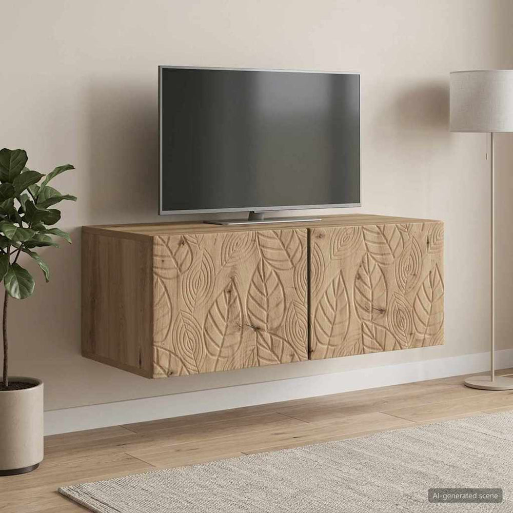 Sieninė TV spintelė 98 x 41 x 30 cm Artisano ąžuolo