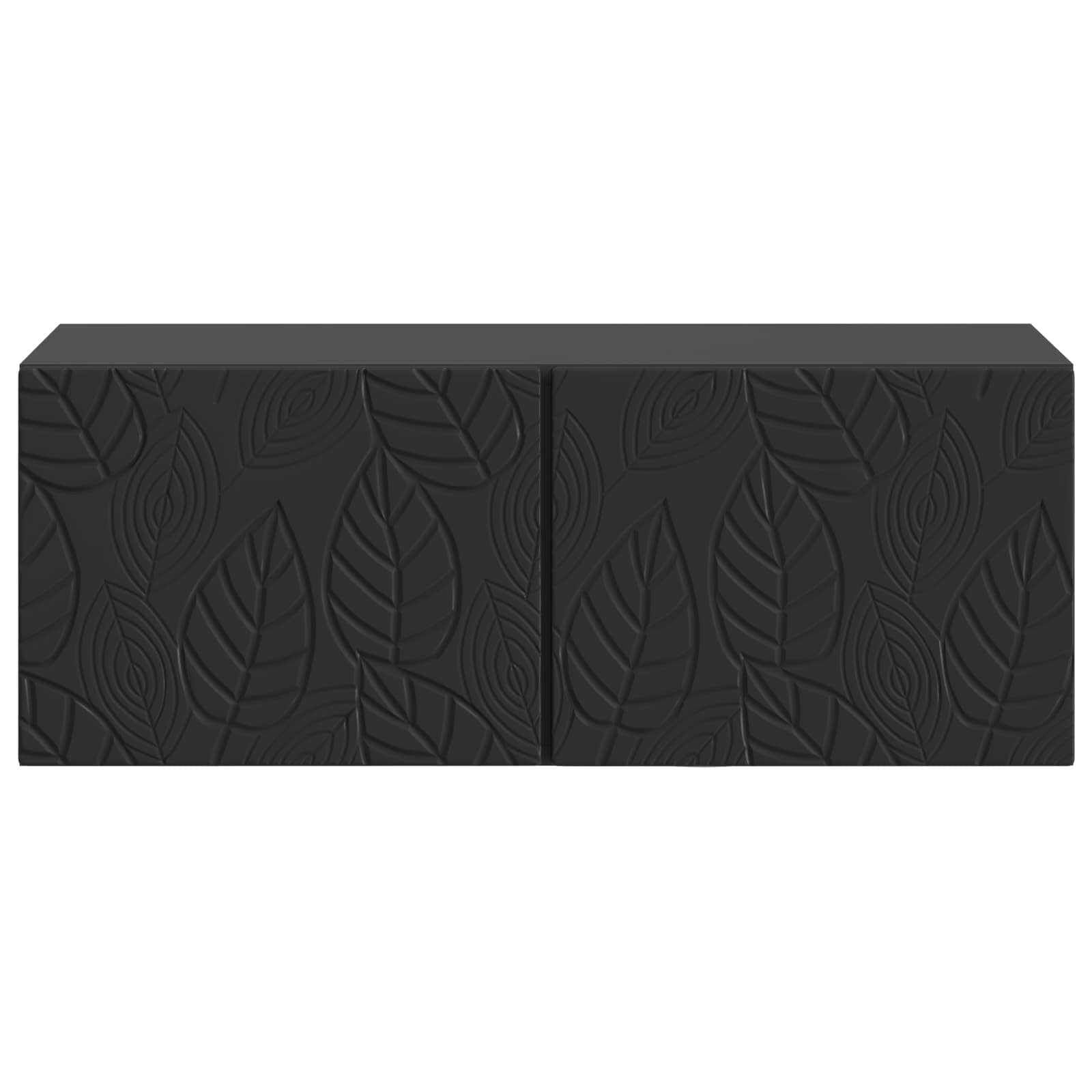 Sieninė TV spintelė 59,5 x 31 cm Juoda Apdirbta mediena