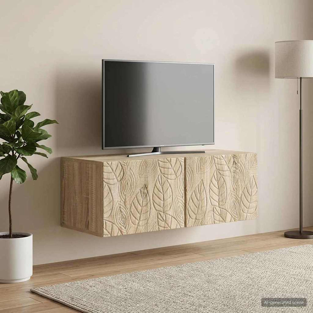 Sieninė TV spintelė 59,5 x 31 cm Sonoma ąžuolas