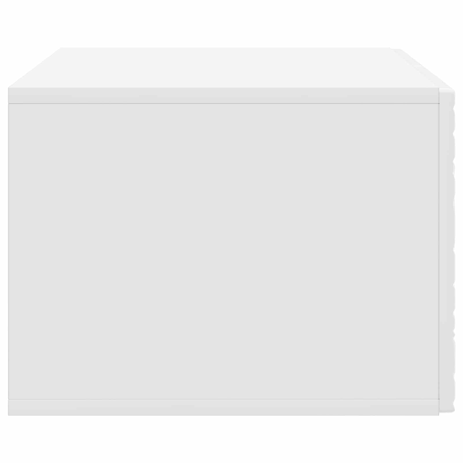 Sieninė TV spintelė 59,5 x 31 cm Itin blizgi balta