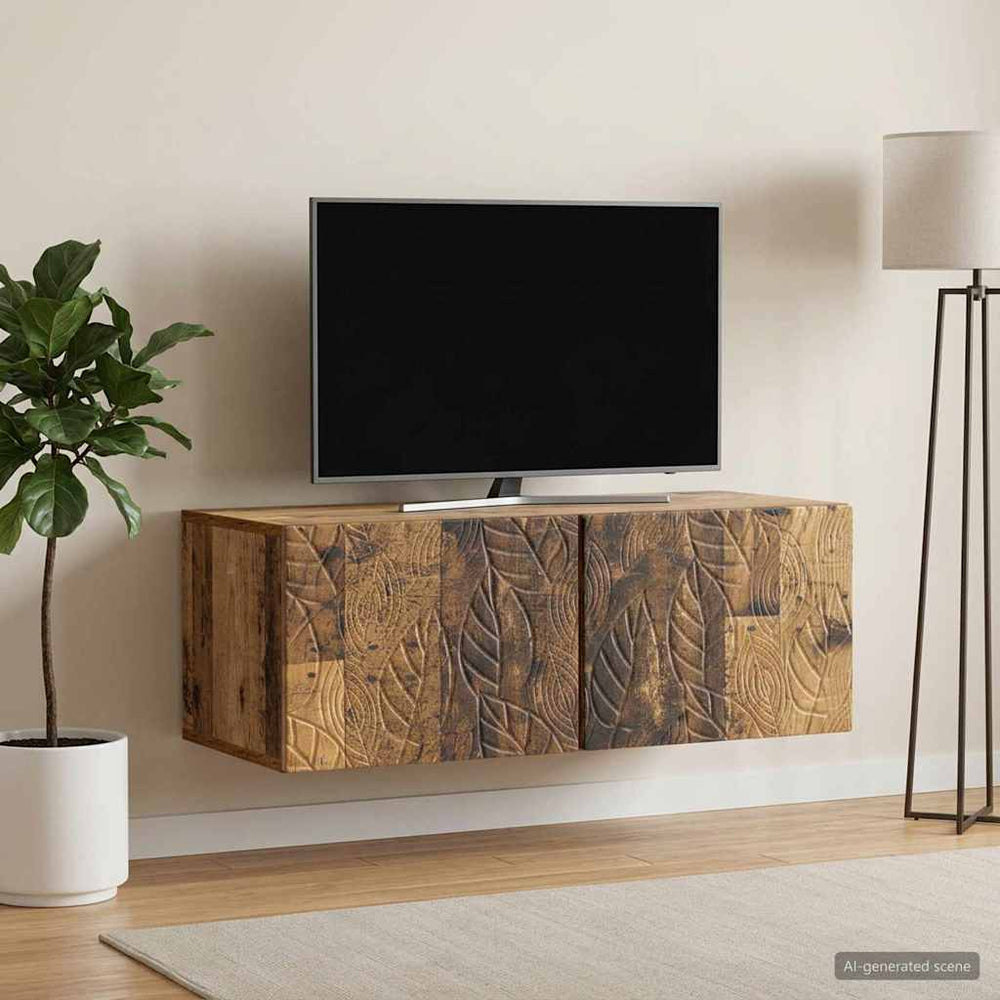 Sieninė TV spintelė 59,5 x 31 cm Sendintos medienos