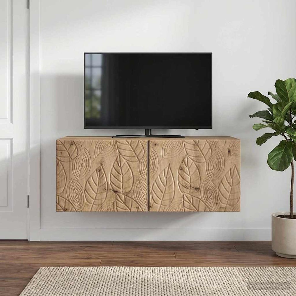 Sieninė TV spintelė 59,5 x 31 cm Artisano ąžuolo