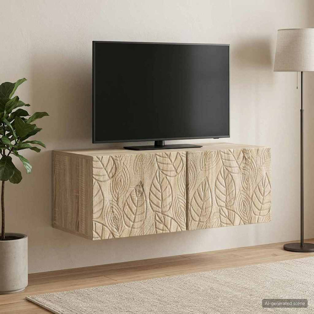 Sieninė TV spintelė 78,5 x 31 cm Sonoma ąžuolas