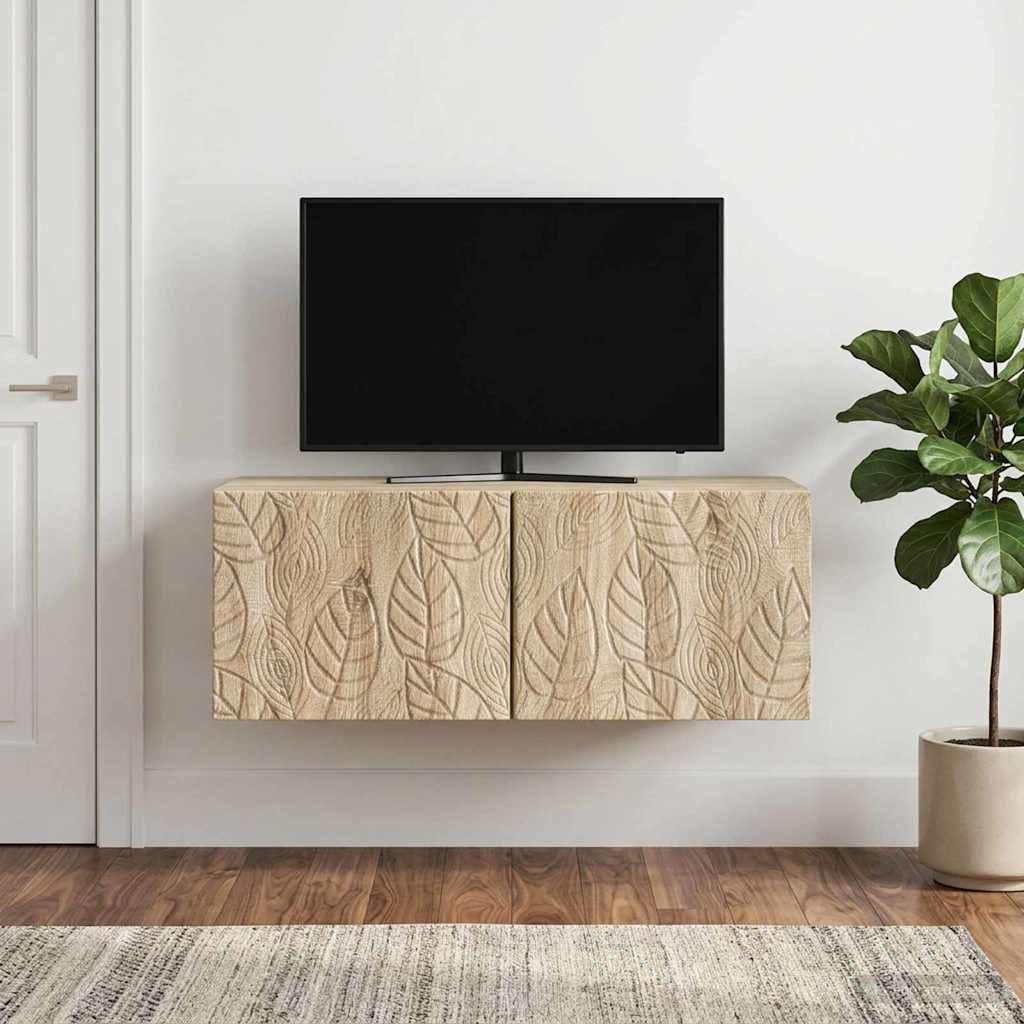 Sieninė TV spintelė 78,5 x 31 cm Sonoma ąžuolas