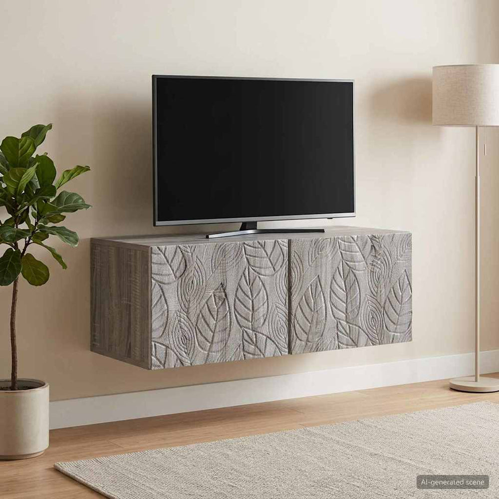 Sieninė TV spintelė 78,5 x 31 cm Pilka Sonoma Apdirbta mediena